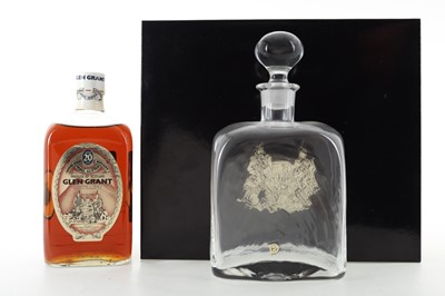 Lot 264 - GLEN GRANT 1952 25 YEAR OLD SILVER JUBILEE AND DECANTER SET 26 2/3 FL OZ