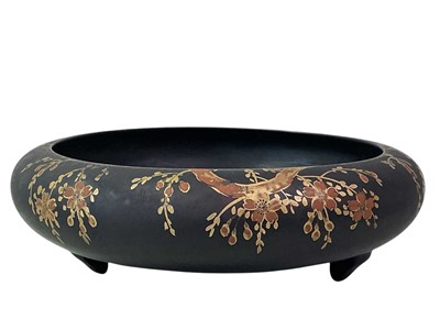 Lot 779 - JAPANESE LACQUER SHALLOW BOWL