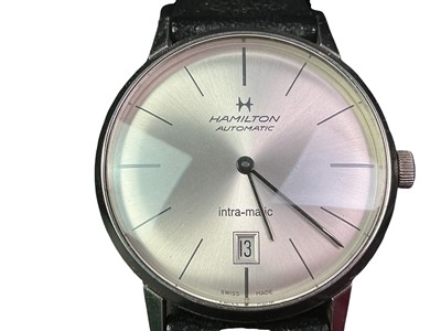 Lot 832 - HAMILTON INTRA-MATIC AUTOMATIC WRIST WATCH
