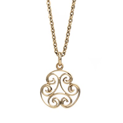 Lot 549 - GOLD PENDANT ON CHAIN