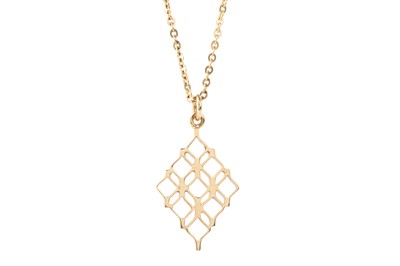 Lot 550 - GOLD PENDANT ON CHAIN