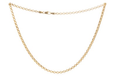 Lot 551 - GOLD BELCHER CHAIN