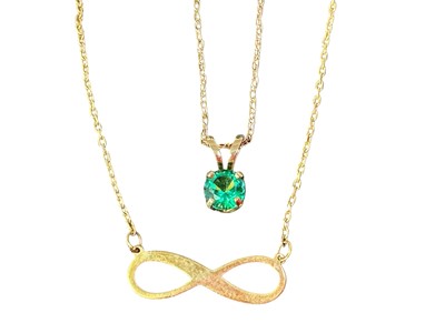 Lot 2 - TWO GOLD CHAINS