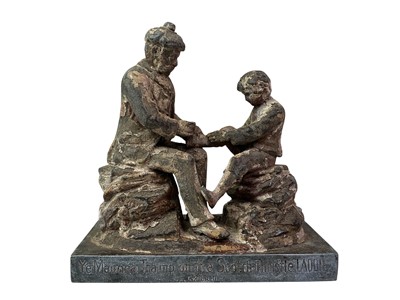 Lot 150 - VICTORIAN SPELTER GROUP