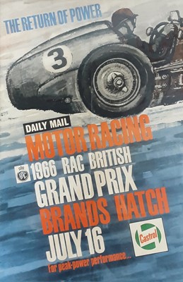 Lot 152 - DAILY MAIL BRITISH GRAND PRIX POSTER