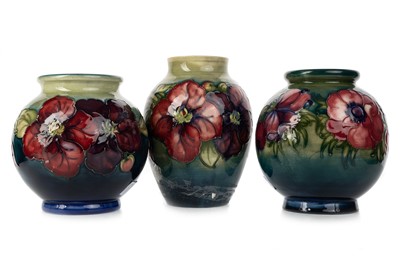 Lot 515 - THREE MOORCROFT VASES