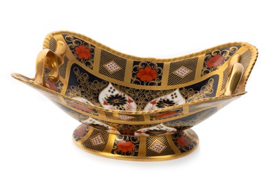Lot 1566 - ROYAL CROWN DERBY TWIN HANDLED BASKET