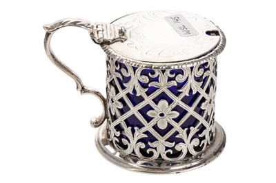 Lot 1080 - VICTORIAN SILVER MUSTARD POT