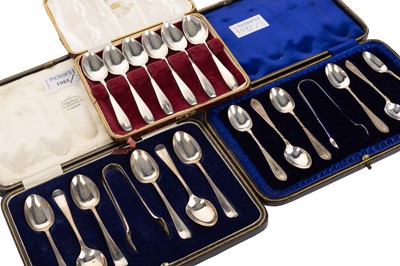 Lot 1085 - GROUP OF SILVER FLATWARE