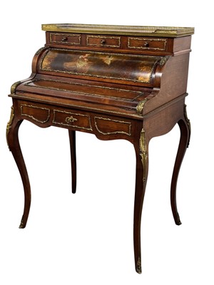 Lot 1578 - FRENCH CYLINDRICAL BUREAU