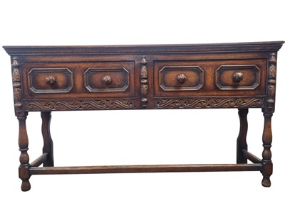 Lot 519a - OAK DRESSER BASE