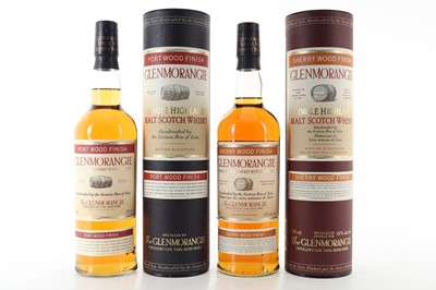 Lot 323 - GLENMORANGIE SHERRY WOOD FINISH AND PORT WOOD FINISH