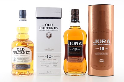 Lot 304 - OLD PULTENEY 12 YEAR OLD AND JURA 10 YEAR OLD