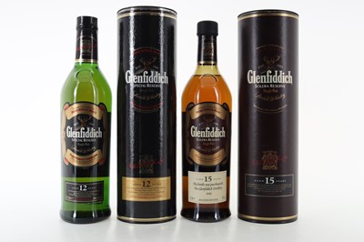 Lot 320 - GLENFIDDICH 15 YEAR OLD AND 12 YEAR OLD
