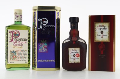 Lot 324 - OLD PARR SUPERIOR 18 YEAR OLD 75CL AND PINWINNIE ROYALE
