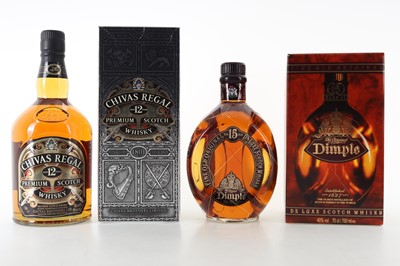 Lot 328 - DIMPLE 15 YEAR OLD AND CHIVAS REGAL 12 YEAR OLD 1L