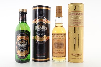 Lot 332 - GLENMORANGIE 10 YEAR OLD 35CL AND GLENFIDDICH SPECIAL RESERVE 35CL
