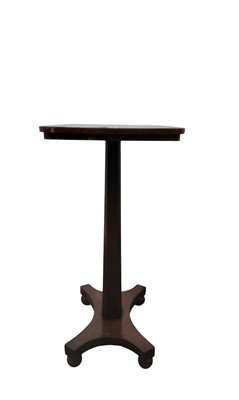 Lot 41 - REGENCY MAHOGANY PEDESTAL TABLE