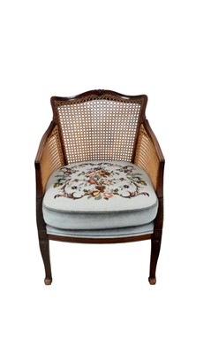 Lot 45 - BERGERE TUB CHAIR