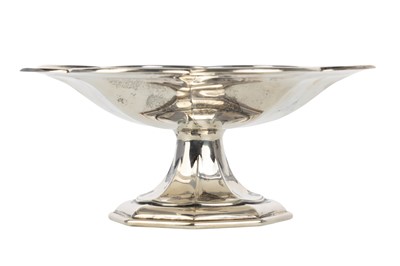 Lot 1087 - GEORGE V SILVER TAZZA
