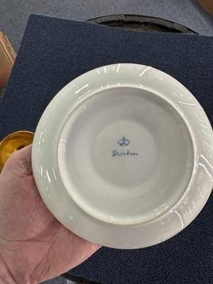 Lot 1246 - ROYAL VIENNA AND DRESDEN PORCELAIN PART TEA SERVICE