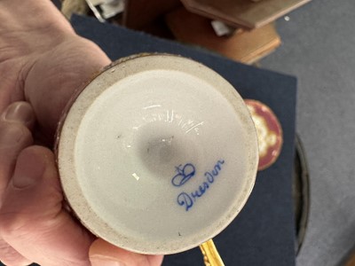 Lot 1246 - ROYAL VIENNA AND DRESDEN PORCELAIN PART TEA SERVICE