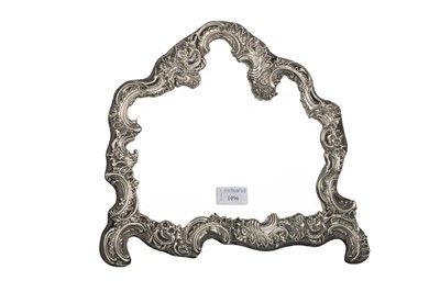 Lot 1096 - EDWARDIAN SILVER DRESSING TABLE MIRROR