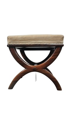 Lot 1247 - LATE VICTORIAN MAHOGANY STOOL