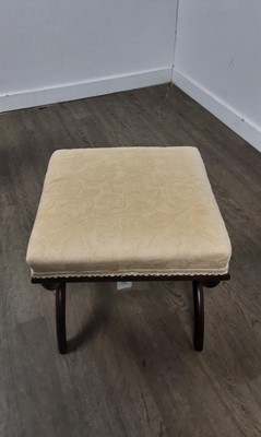 Lot 1247 - LATE VICTORIAN MAHOGANY STOOL