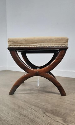Lot 1247 - LATE VICTORIAN MAHOGANY STOOL
