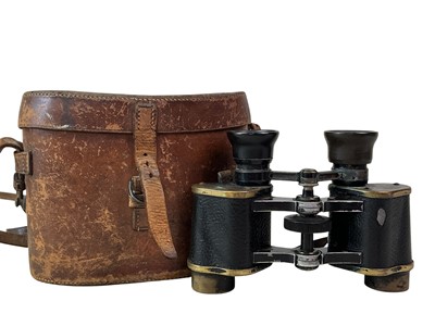 Lot 77 - PAIR OF GOERZ BERLIN BRASS BINOCULARS