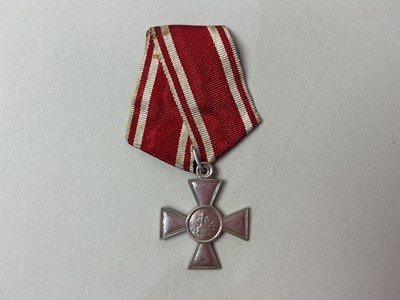 Lot 99 - TWO REPLICA RUSSIAN IMPERIAL CROSS OF ST. GEORGE MEDALS