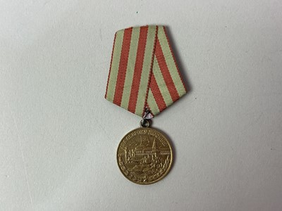 Lot 100 - FOUR SOVIET DEFENCE MEDALS