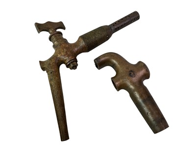 Lot 97 - GROUP OF BRASS SPIGOTS/TAPS