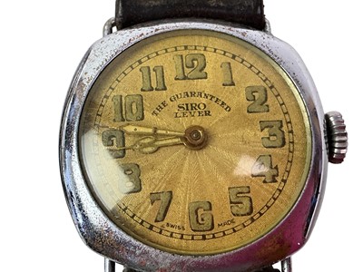 Lot 114 - SIRO LEVER, MILITARY WRIST WATCH