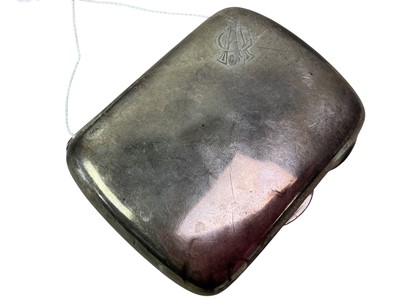 Lot 193 - GEORGE V SILVER CIGARETTE CASE