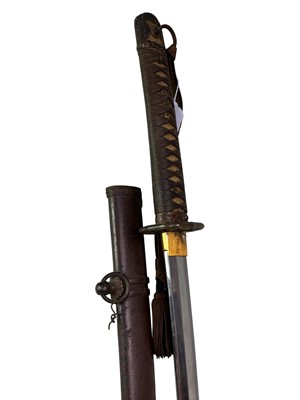 Lot 163 - WWII JAPANESE SHIN GUNTO OFFICERS SWORD