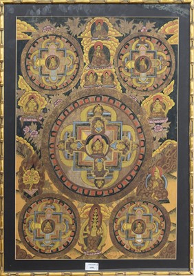 Lot 645 - TWO TIBETAN THANGKAS