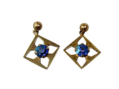 Lot 15 - PAIR OF GOLD EARRINGS