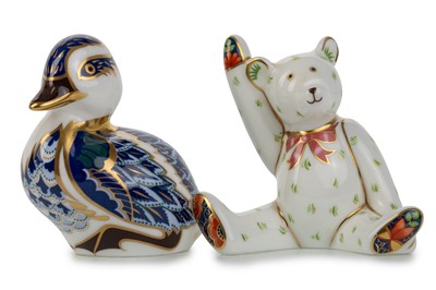 Lot 1237 - TWO ROYAL CROWN DERBY FIGURES