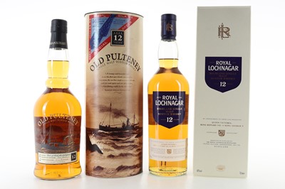 Lot 412 - OLD PULTENEY 12 YEAR OLD AND ROYAL LOCHNAGAR 12 YEAR OLD