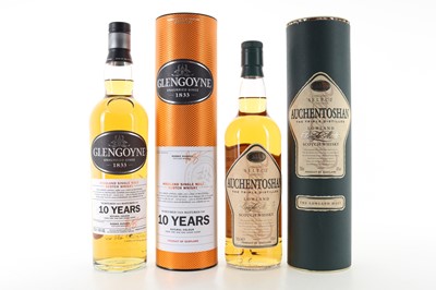 Lot 414 - GLENGOYNE 10 YEAR OLD AND AUCHENTOSHAN SELECT