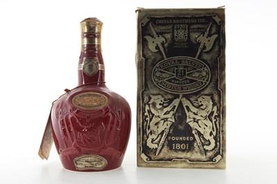 Lot 422 - CHIVAS ROYAL SALUTE 21 YEAR OLD RUBY DECANTER