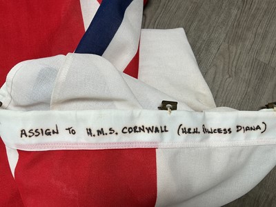 Lot 149 - HMS CORNWALL, LARGE ENSIGN FLAG
