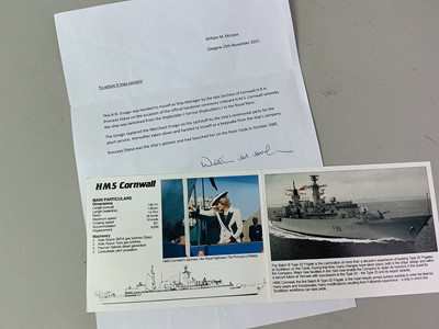 Lot 149 - HMS CORNWALL, LARGE ENSIGN FLAG