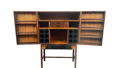 Lot 1575 - ROBERT HERITAGE FOR ARCHIE SHINE ROSEWOOD DRINKS CABINET