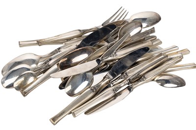 Lot 1149 - PART SUITE OF MEXICAN SILVER FLATWARE