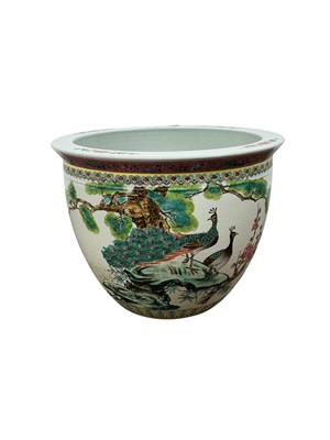 Lot 1593 - CHINESE REPUBLIC STYLE FISH BOWL