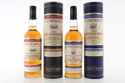 Lot 449 - GLENMORANGIE BURGUNDY WOOD FINISH AND PORT WOOD FINISH