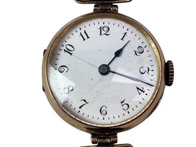 Lot 8 - *AMENDMENT, WILSDORF AND DAVIS FOR ROLEX, GOLD WRIST WATCH